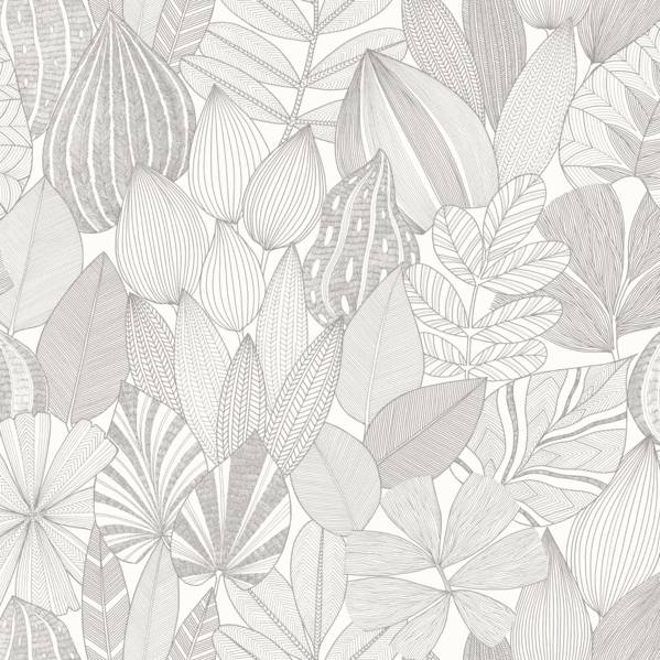 Mathias Grey Botanical Wallpaper by A-Street Prints