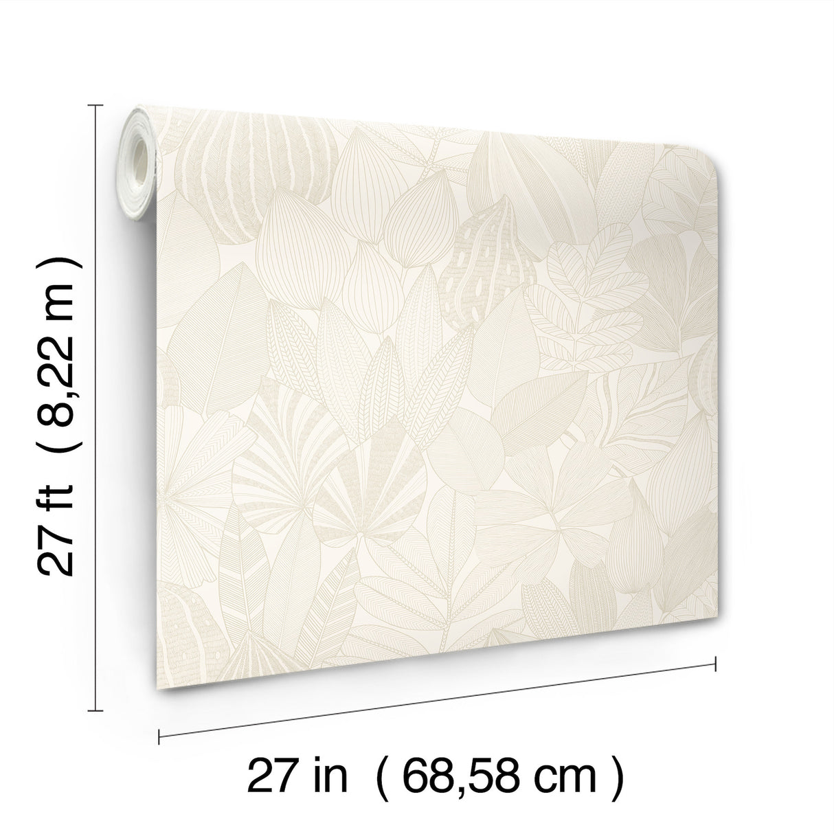 Mathias Pearl by Scott Living Botanical Wallpaper- A-Street Prints 4155-72810