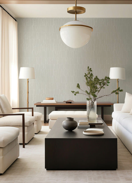 Huntington Silver by Scott Living Geometric Stripe Wallpaper- A-Street Prints 4155-72819