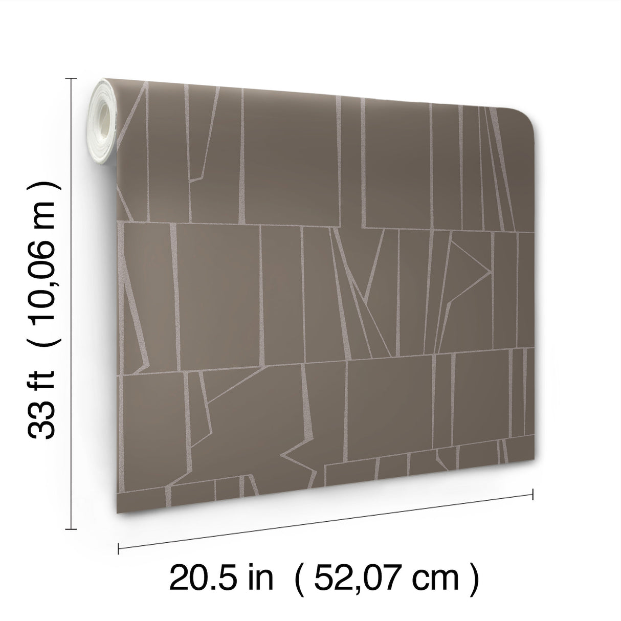 Huntington Chocolate by Scott Living Geometric Stripe Wallpaper – A-Street Prints 4155-72822