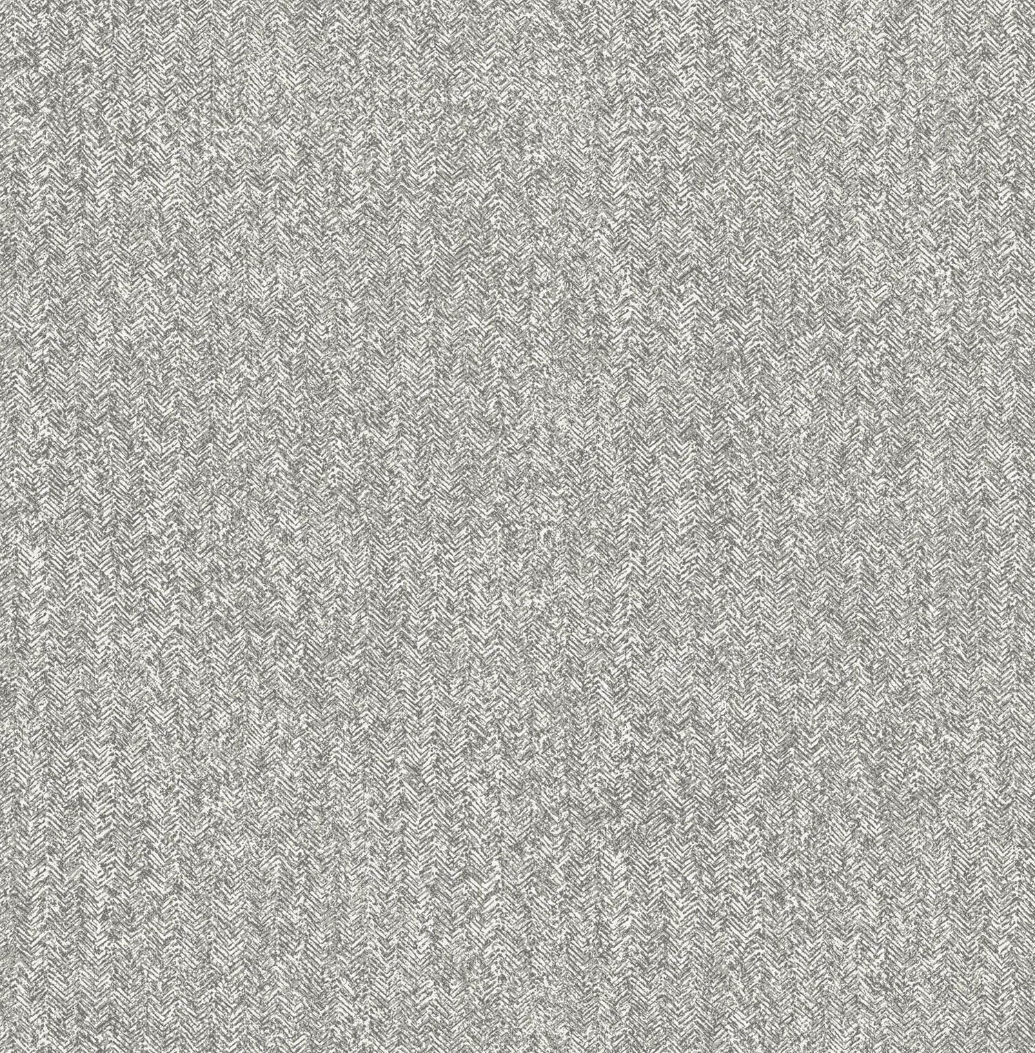 Ashbee Dark Grey Faux Tweed Wallpaper with Distressed Chevron in Masculine Style - Advantage 4157-26163