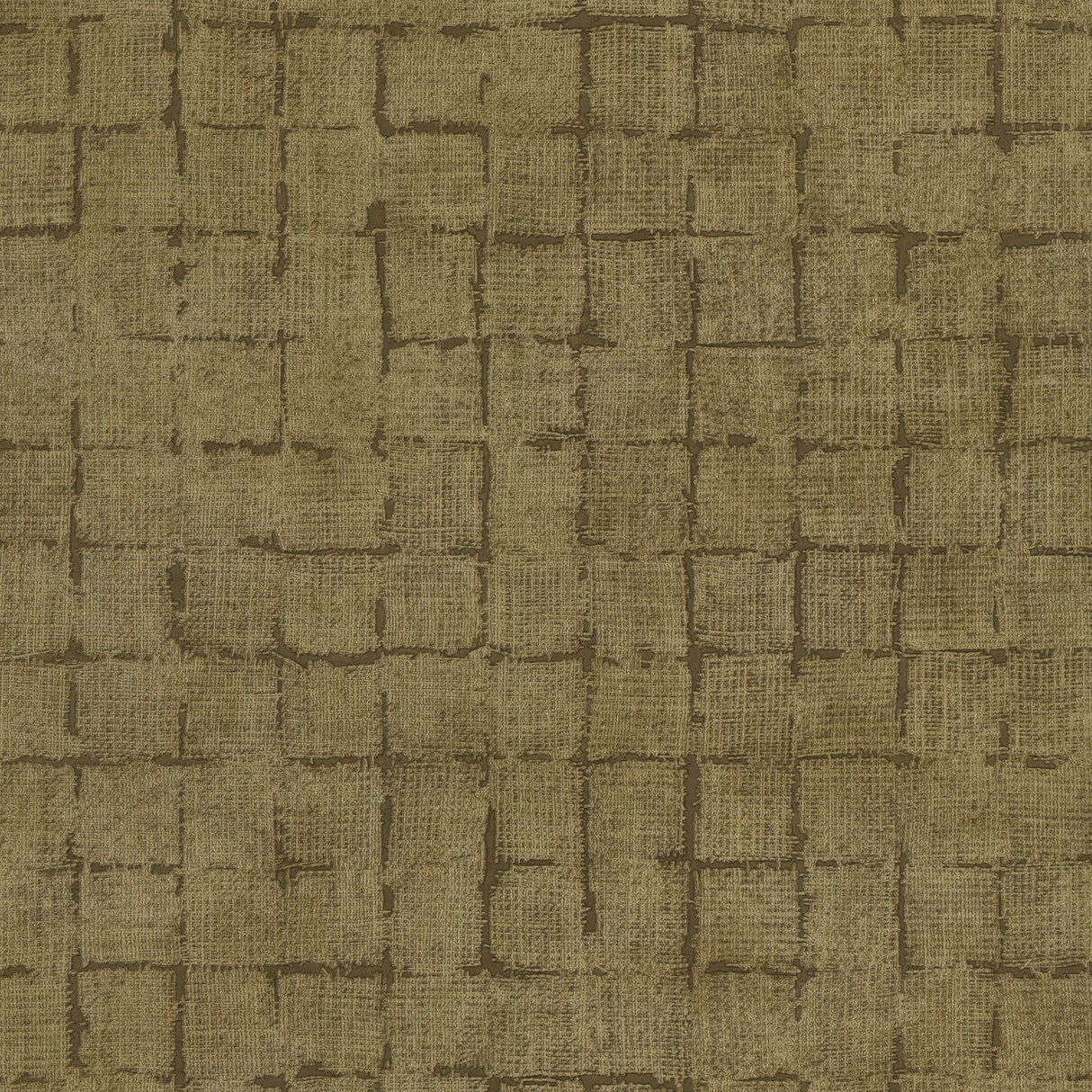 Blocks Chestnut Checkered Wallpaper with Raised Ink Geometric Texture - Advantage 4157-333453