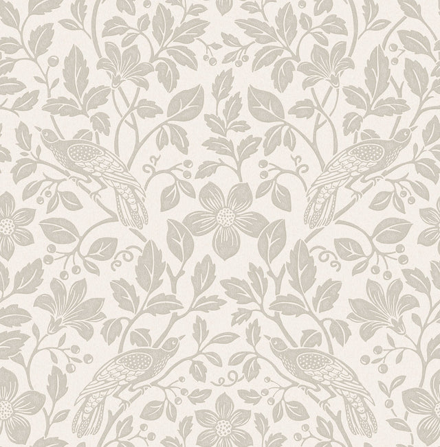 Marlow Bone Bird Vine Wallpaper with Farmhouse Birds Pattern - Advantage 4164-M1815