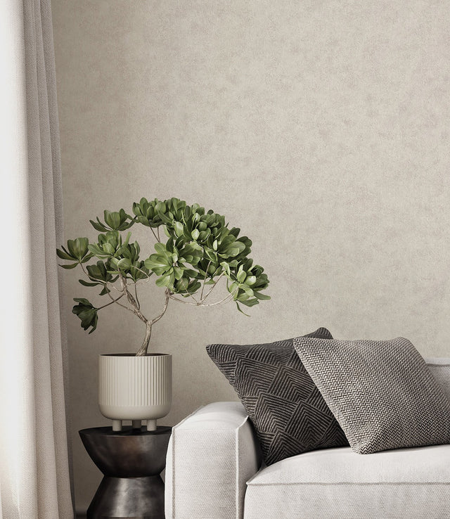 Heritage Light Grey Plain Wallpaper with Textured Solid Motif - Advantage 4164-M1836