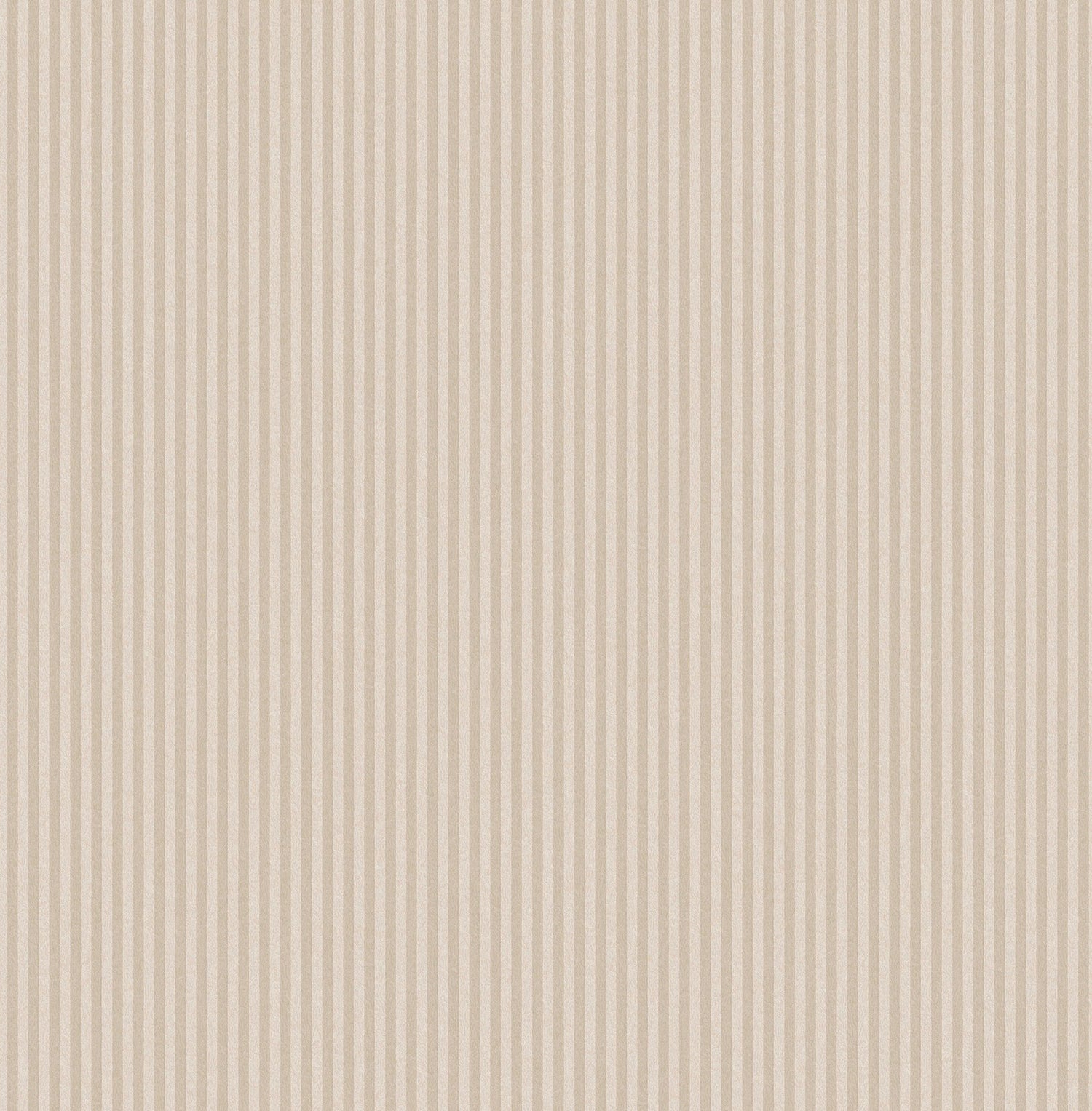 Ticking Beige Stripe Textured Wallpaper with Traditional Stripes Pattern - Advantage 4164-M1848