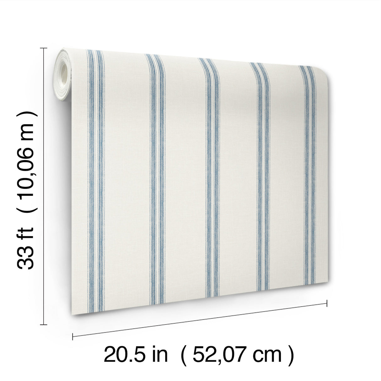 Johnny Blue by Chesapeake Stripes Wallpaper – Brewster Home Fashions 4169-13075