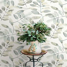 Pinnate Grey Leaves by Chesapeake Botanical Wallpaper – Brewster Home Fashions 4169-13905