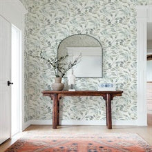 Pinnate Grey Leaves by Chesapeake Botanical Wallpaper – Brewster Home Fashions 4169-13905