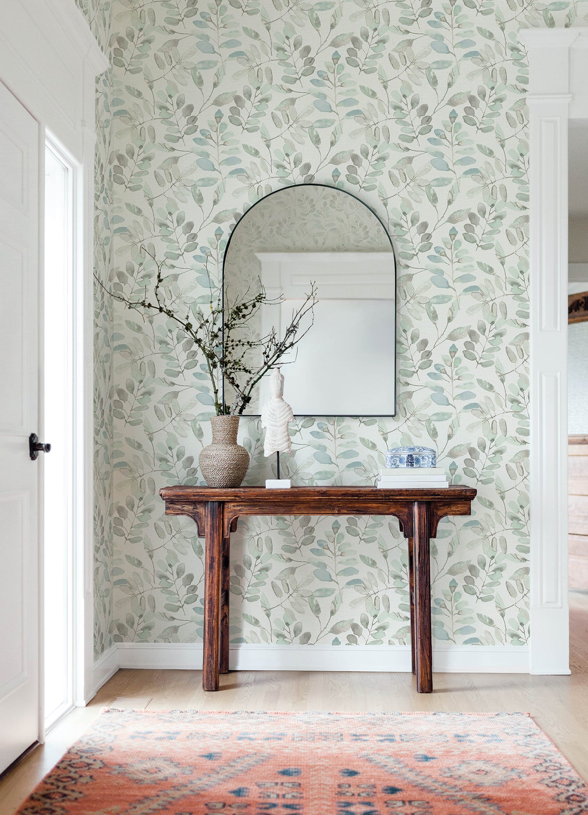 Pinnate Mint Leaves Mint by Chesapeake Botanical Wallpaper – Brewster Home Fashions 4169-13909
