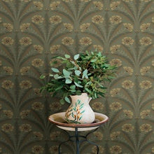 Tap Root Green by Chesapeake Floral Damask Wallpaper – Brewster Home Fashions 4169-27604