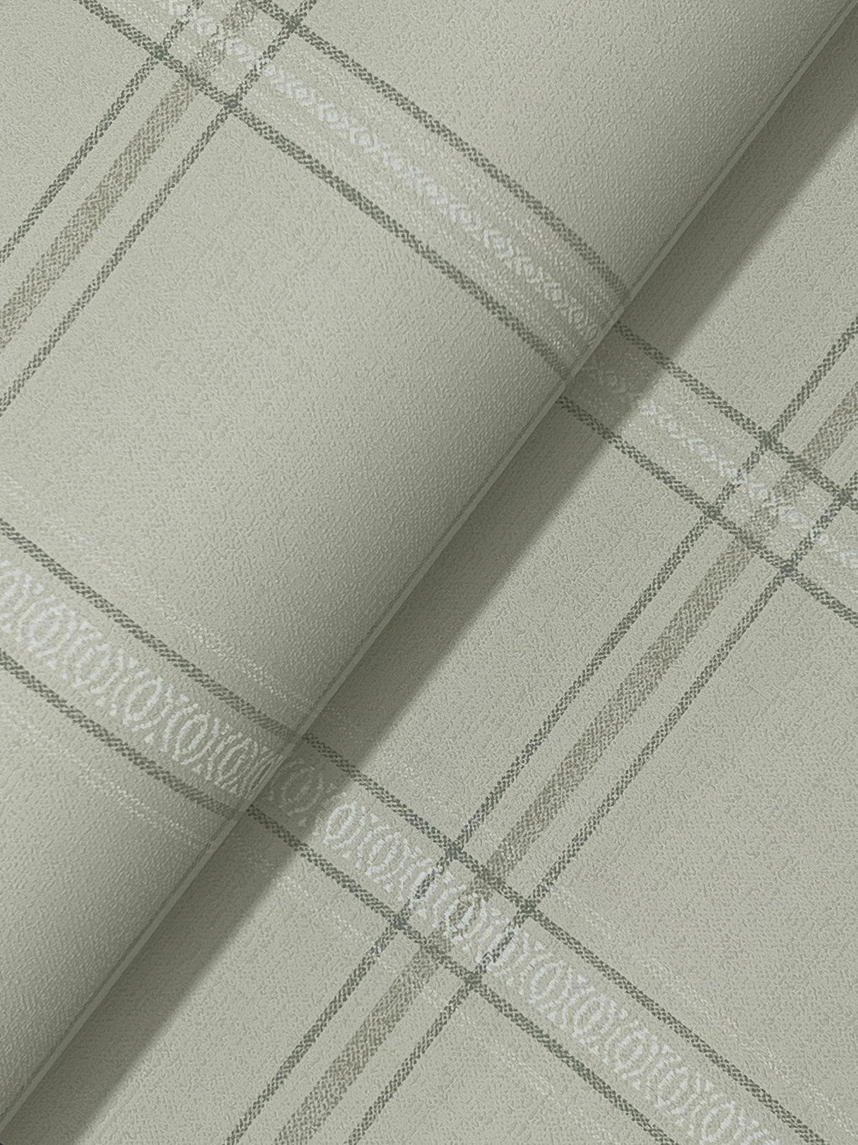 Auberge Sage by Chesapeake Plaid Wallpaper – Brewster Home Fashions 4169-27609