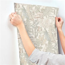 Holt Pastel by Chesapeake Woodland Wallpaper – Brewster Home Fashions 4169-83101