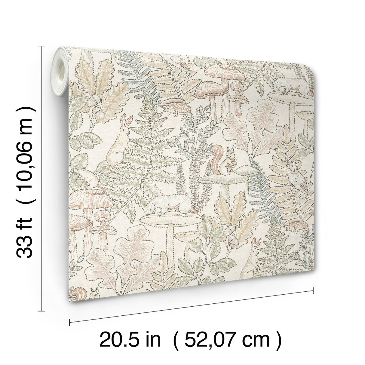Holt Pastel by Chesapeake Woodland Wallpaper – Brewster Home Fashions 4169-83101