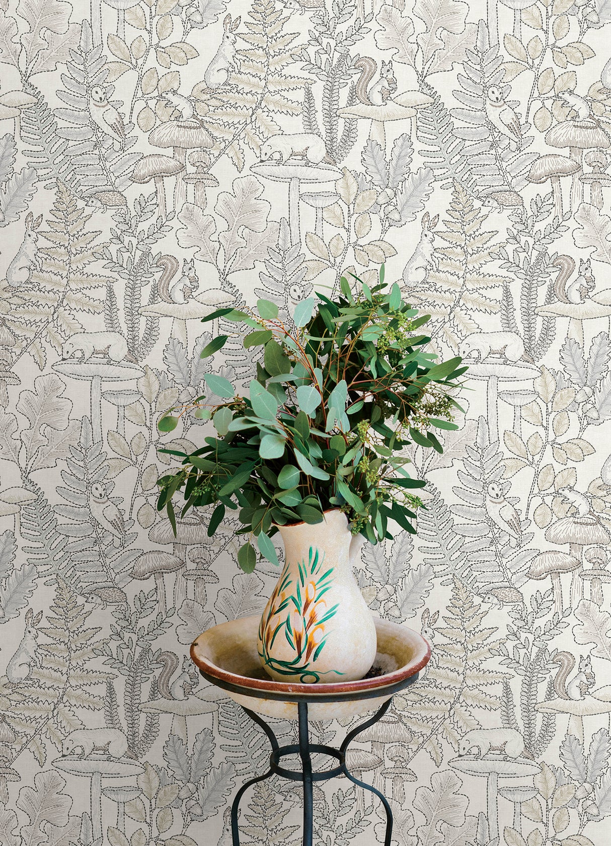 Holt Neutral by Chesapeake Woodland Wallpaper – Brewster Home Fashions 4169-83103