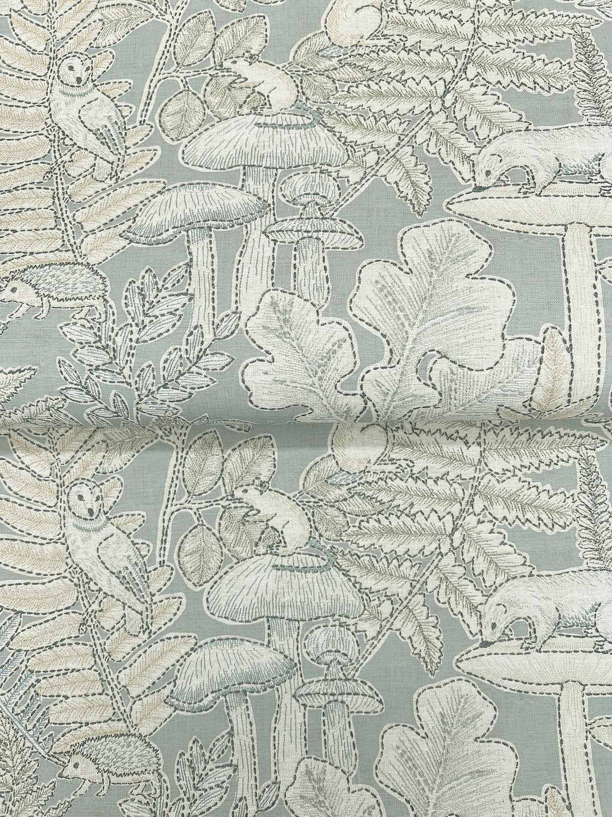 Holt Seafoam by Chesapeake Woodland Wallpaper – Brewster 4169-83104