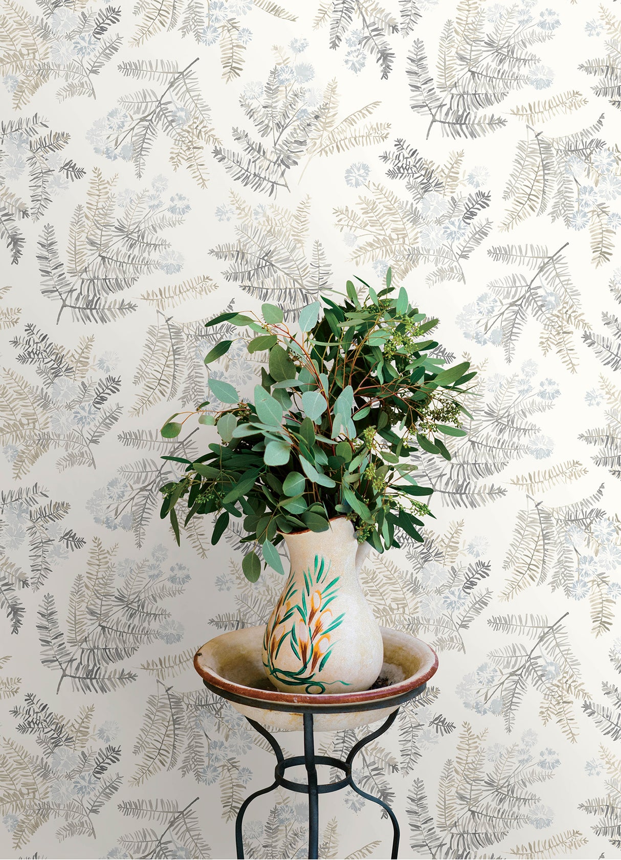 Frith Light Blue by Chesapeake Botanical Wallpaper – Brewster Home Fashions 4169-83107