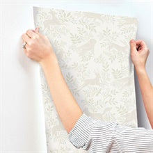 Revelry White by Chesapeake Forest Frolic Wallpaper – Brewster Home Fashions 4169-83113
