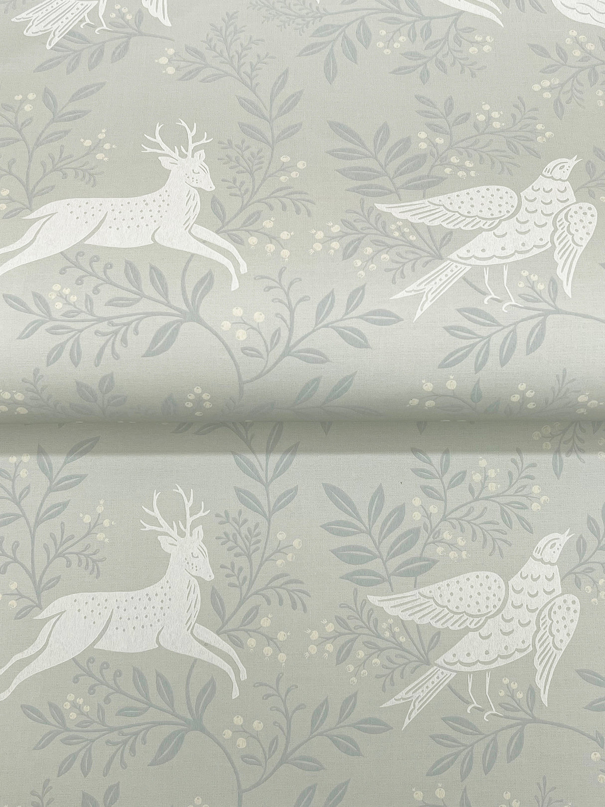 Revelry Sage Forest Frolic by Chesapeake Animals Wallpaper – Brewster Home Fashions 4169-83115