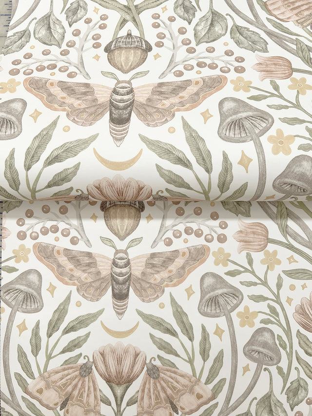 Mystic Moth Blush by Chesapeake Forest Magic Wallpaper – Brewster Home Fashions 4169-83119
