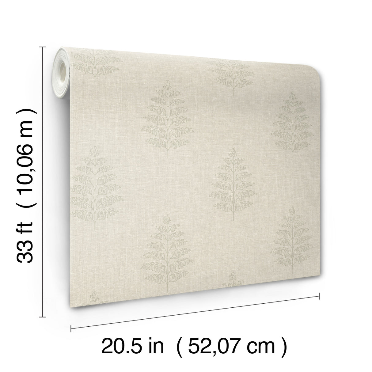 Frond Beige by Chesapeake Leaf Wallpaper – Brewster Home Fashions 4169-83129