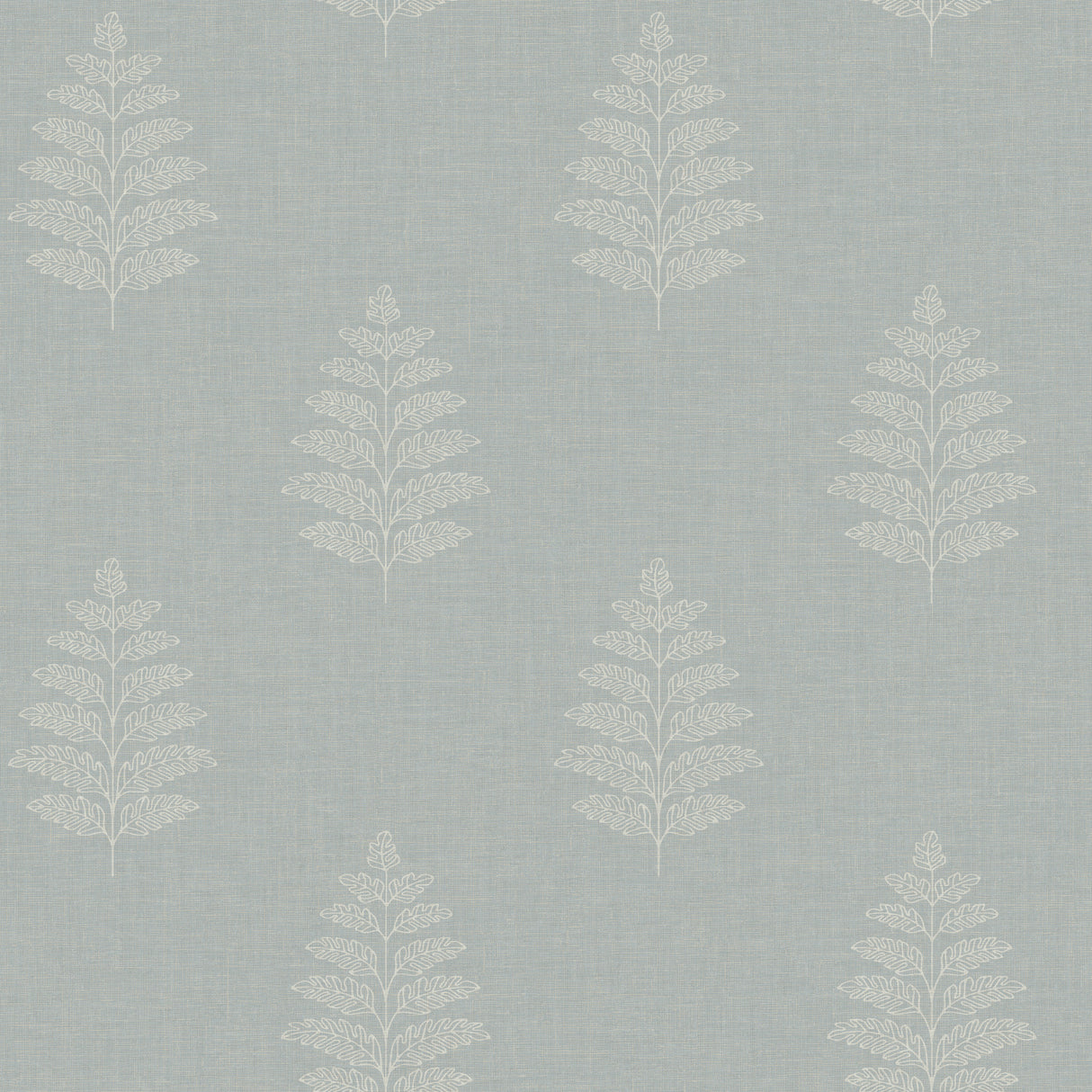 Frond Light Blue leaf wallpaper by Chesapeake