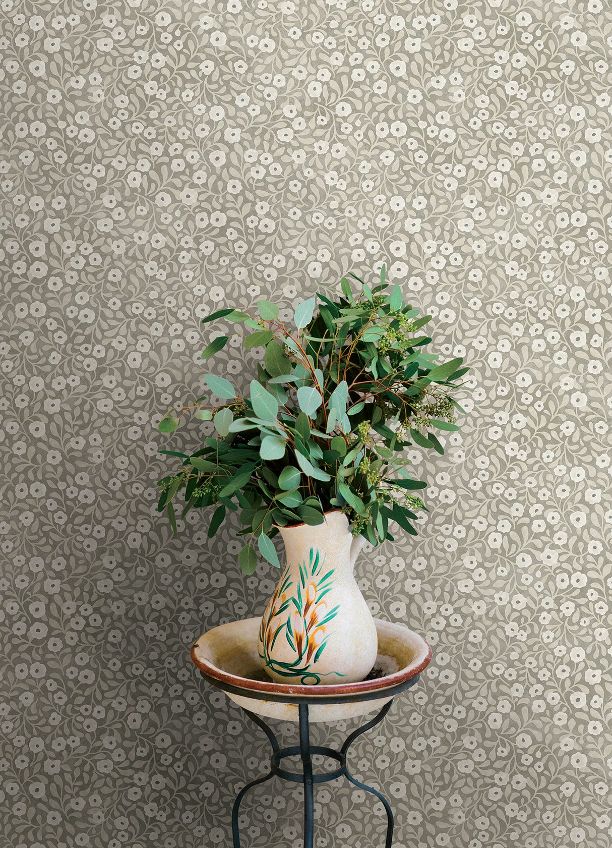 Poppy Trail Grey by Chesapeake Floral Wallpaper – Brewster Home Fashions 4169-83131