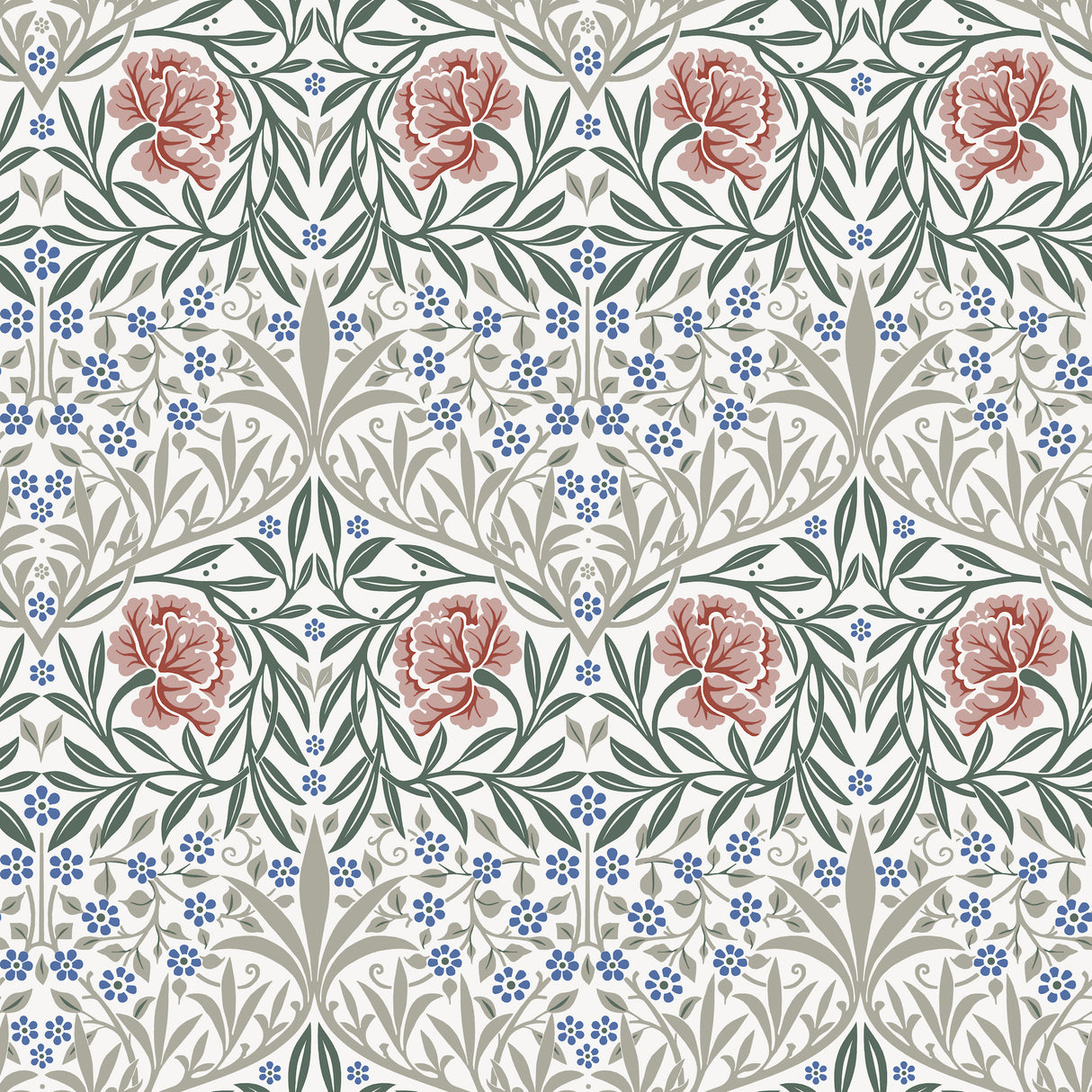 Oxford Union Pink Floral Vines Wallpaper roll by A‑Street Prints, 20.9 in x 33 ft (11 yds), non woven, straight match