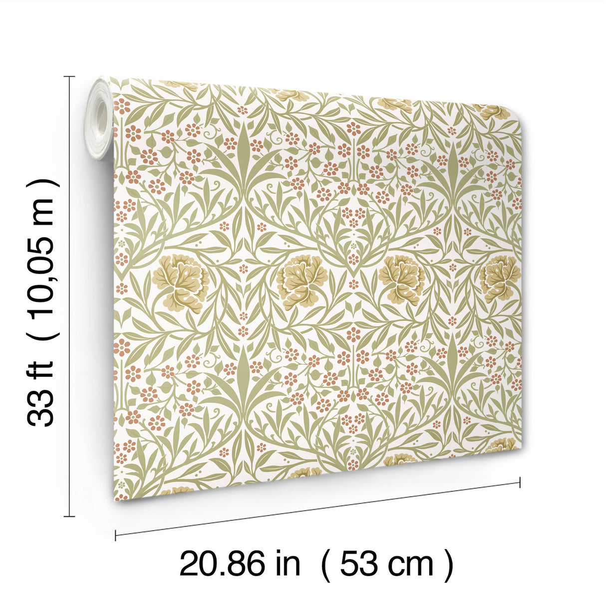 Oxford Union Yellow by A-Street Prints Floral Vines Wallpaper – Brewster Home Fashions 4171-82045