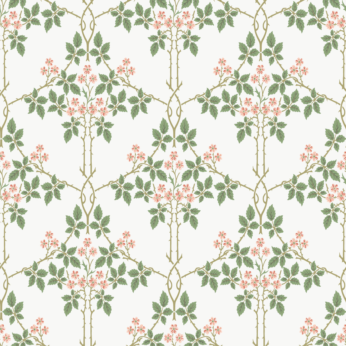 Blackberry Pink Vine Trellis Wallpaper – A-Street Prints