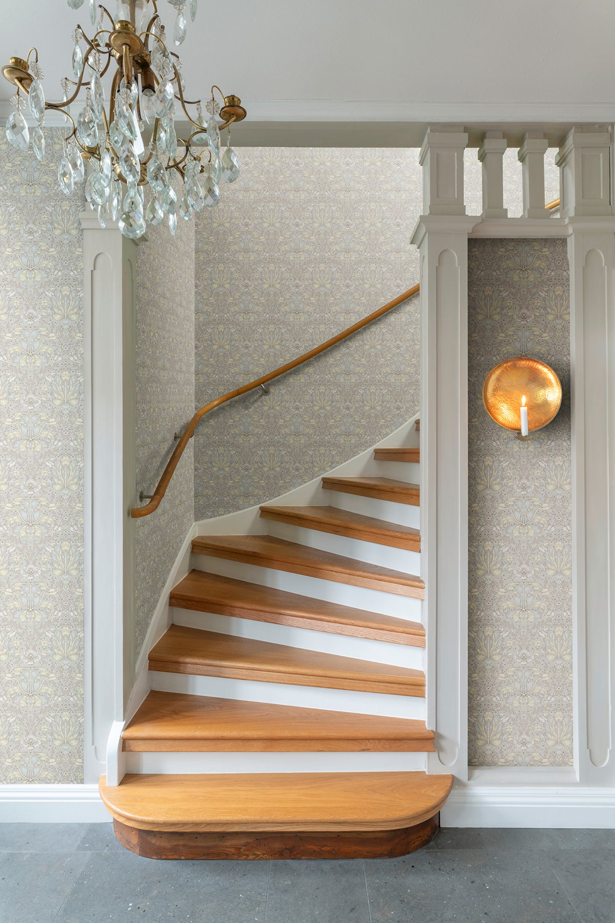 Spring Thicket Light Blue by A-Street Prints Tulip Damask Wallpaper – Brewster Home Fashions 4171-82066