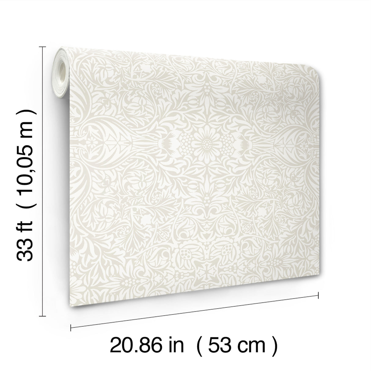 Ceiling Dove by A-Street Prints Intricate Floral Wallpaper – Brewster Home Fashions 4171-82069