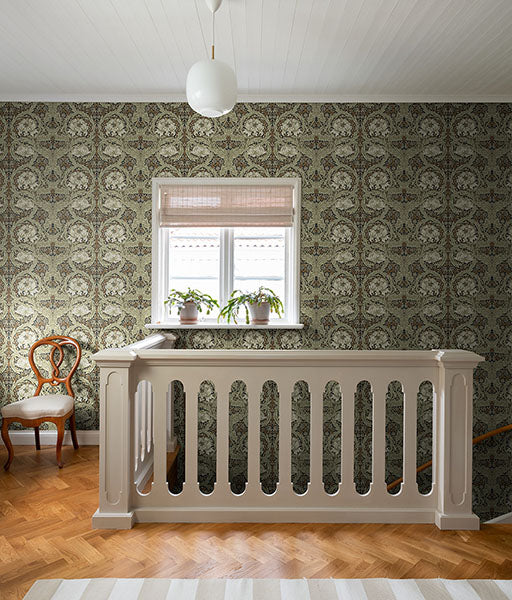 African Marigold Black by A-Street Prints Floral Wallpaper – Brewster Home Fashions 4171-82073