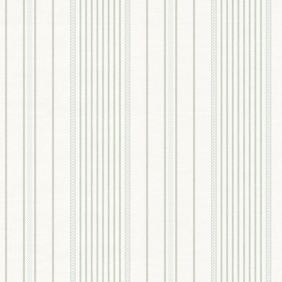 Navarres Stripe Light Green Faux Linen Wallpaper – A-Street Prints 4172-27485