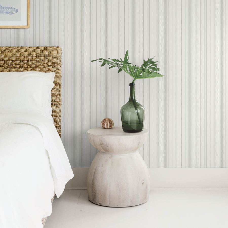 Navarres Stripe Light Green by A-Street Prints Faux Linen Wallpaper- A-Street Prints 4172-27485