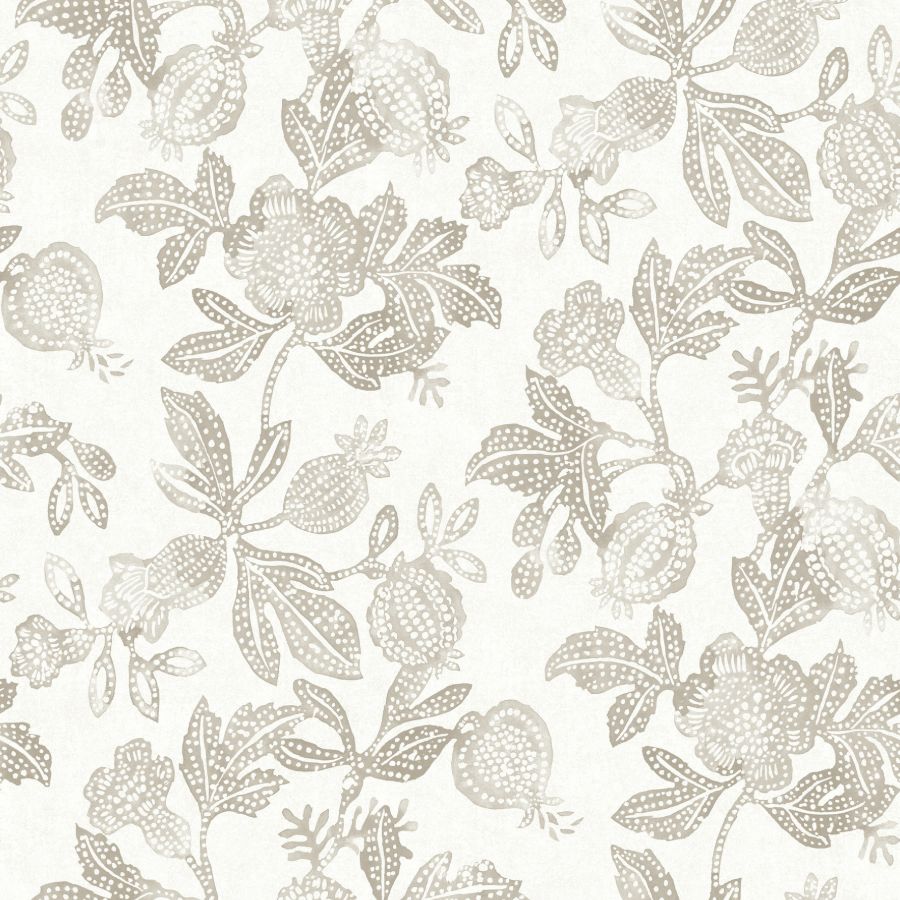 Beach Rose Neutral Floral Fruits Wallpaper – A-Street Prints 4172-27493