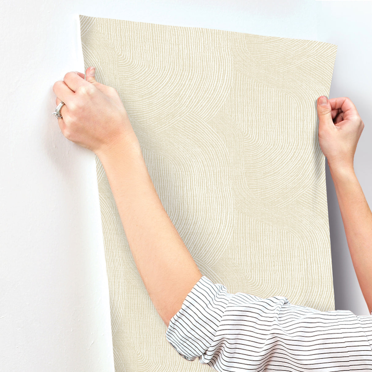 Folly Champagne by A-Street Prints Zen Swirls Wallpaper – A-Street Prints 4172-27504