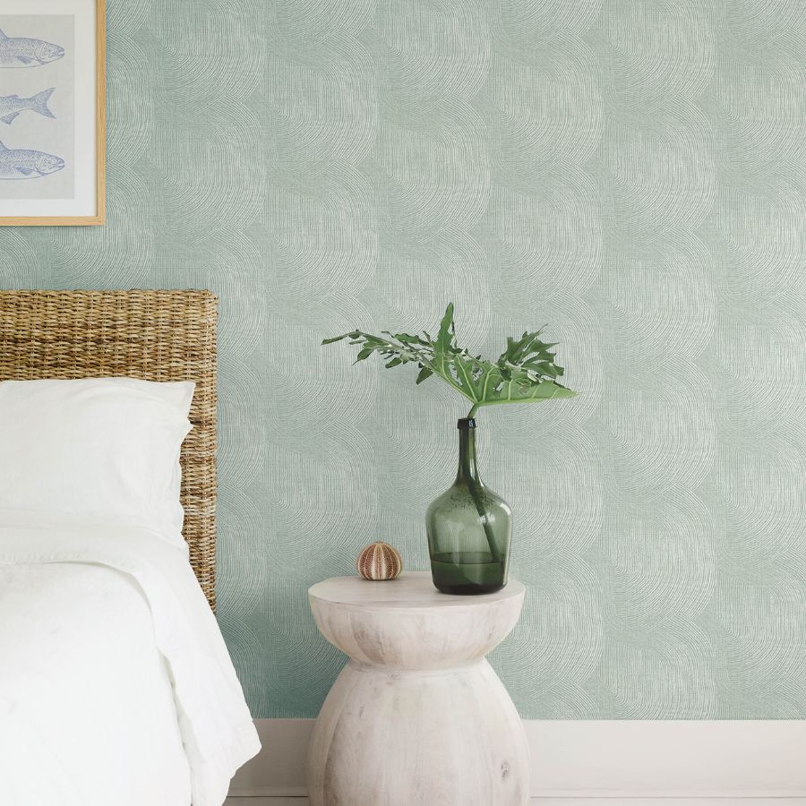 Folly Seafoam by A-Street Prints Zen Swirls Wallpaper – A-Street Prints 4172-27505