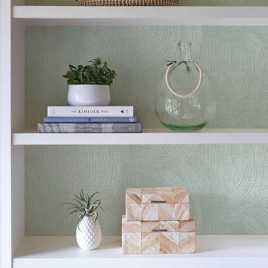 Folly Seafoam by A-Street Prints Zen Swirls Wallpaper – A-Street Prints 4172-27505