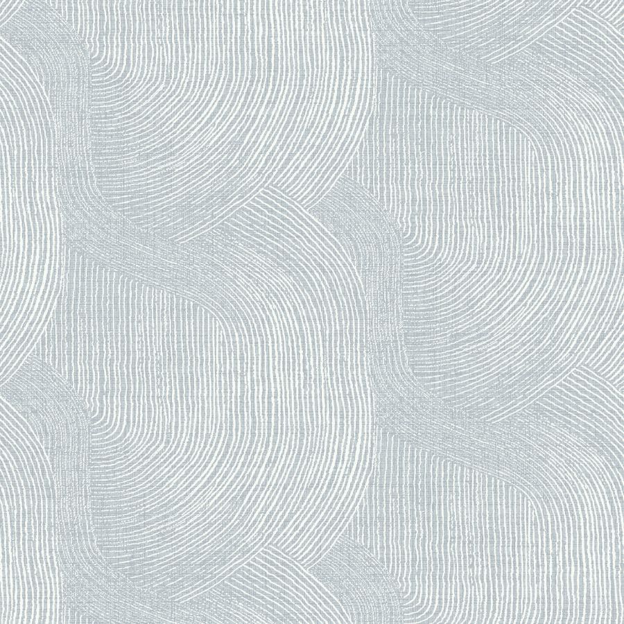 Folly Light Blue Zen Swirls Wallpaper by A-Street Prints
