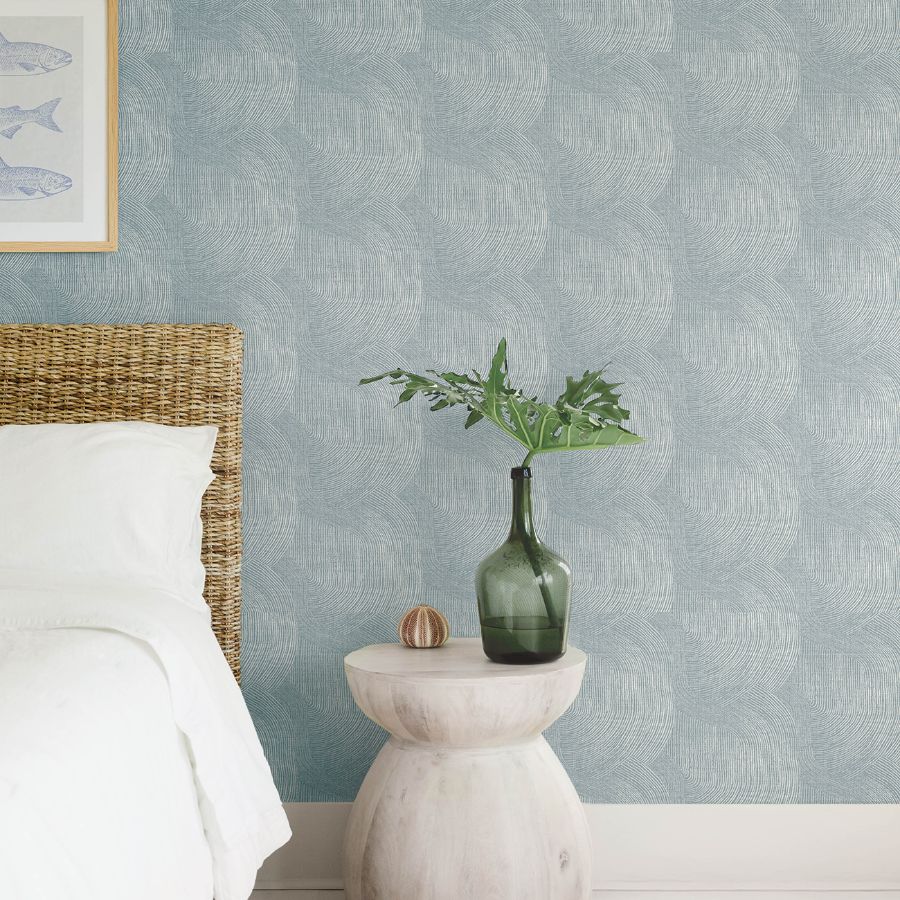 Folly Light Blue by A-Street Prints Zen Swirls Wallpaper – A-Street Prints 4172-27506