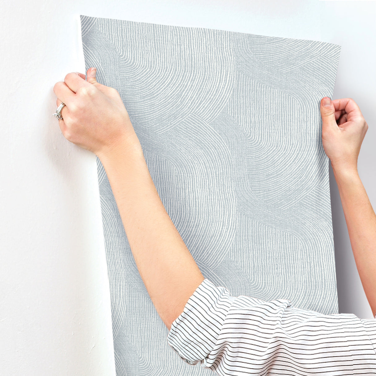 Folly Light Blue by A-Street Prints Zen Swirls Wallpaper – A-Street Prints 4172-27506