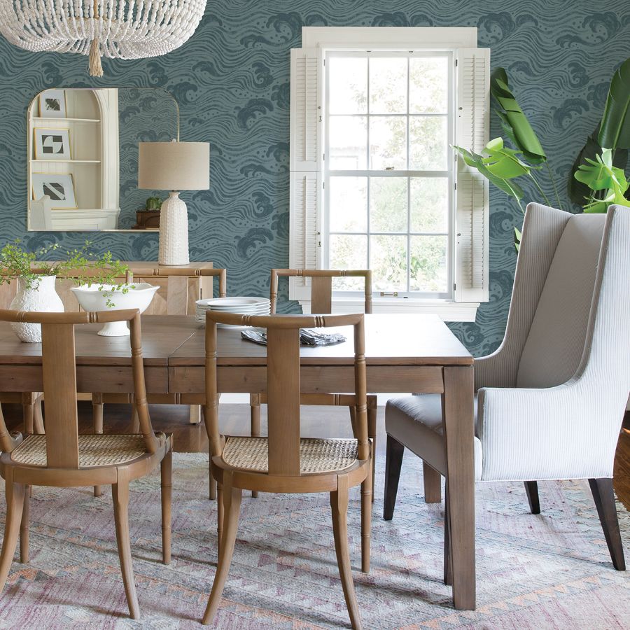 Swell Teal by A-Street Prints Ocean Wave Wallpaper – A-Street Prints 4172-27511