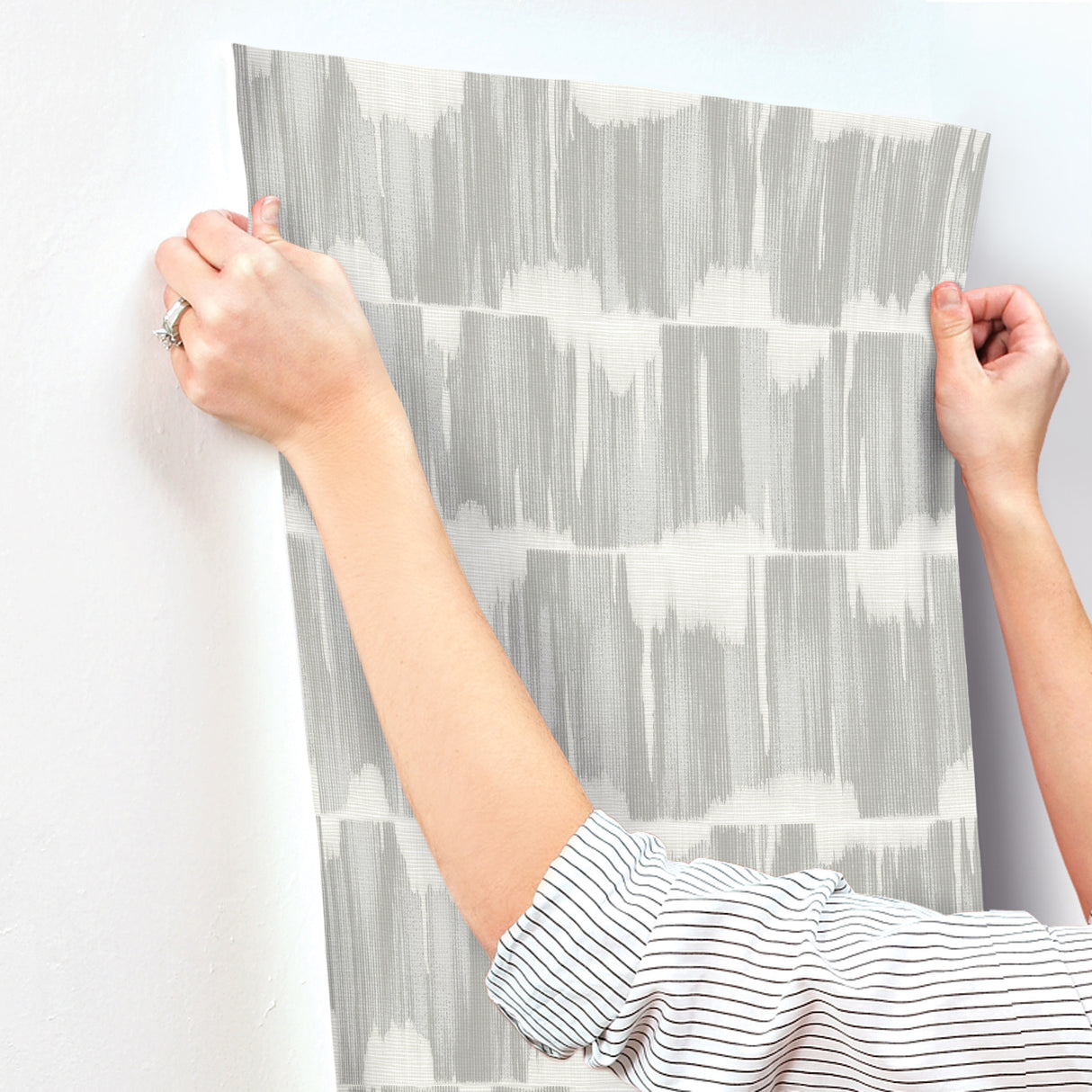 Serendipity Sterling by A-Street Prints Shibori Wallpaper- A-Street Prints 4172-27526