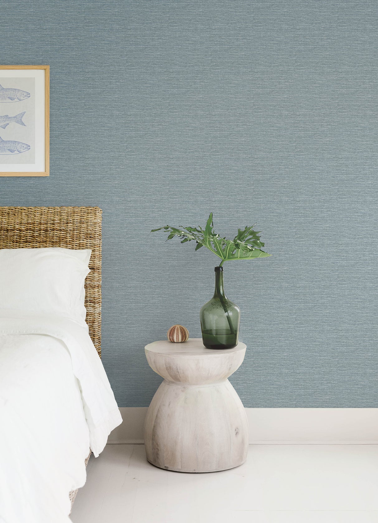 Malin Denim by A-Street Prints Faux Grasscloth Wallpaper – A-Street Prints 4172-27527