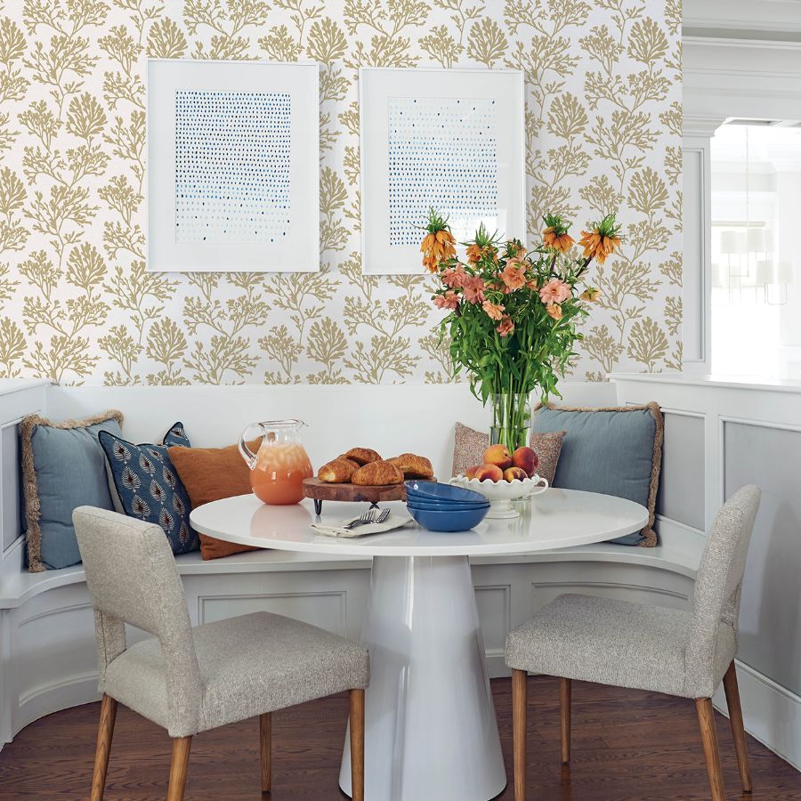 Tortuga Gold by A-Street Prints Coral Weave Grasscloth Wallpaper – A-Street Prints 4172-82002