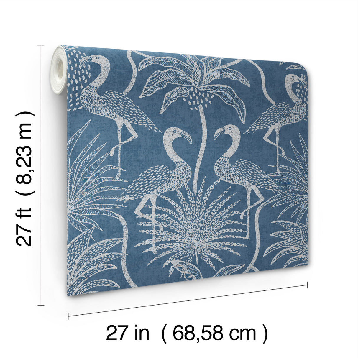 Biscayne Navy by A-Street Prints Flamingo Beach Wallpaper – A-Street Prints 4172-82006
