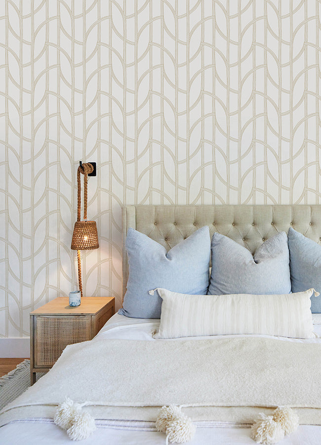 Salvo Gold by A-Street Prints Curved Contours Wallpaper – A-Street Prints 4172-82008
