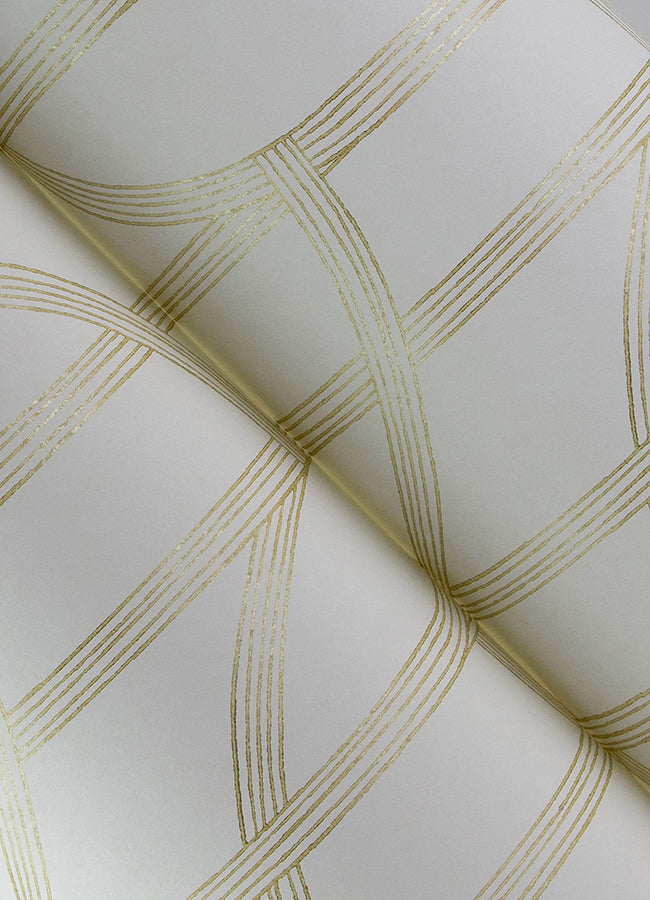 Salvo Gold by A-Street Prints Curved Contours Wallpaper – A-Street Prints 4172-82008
