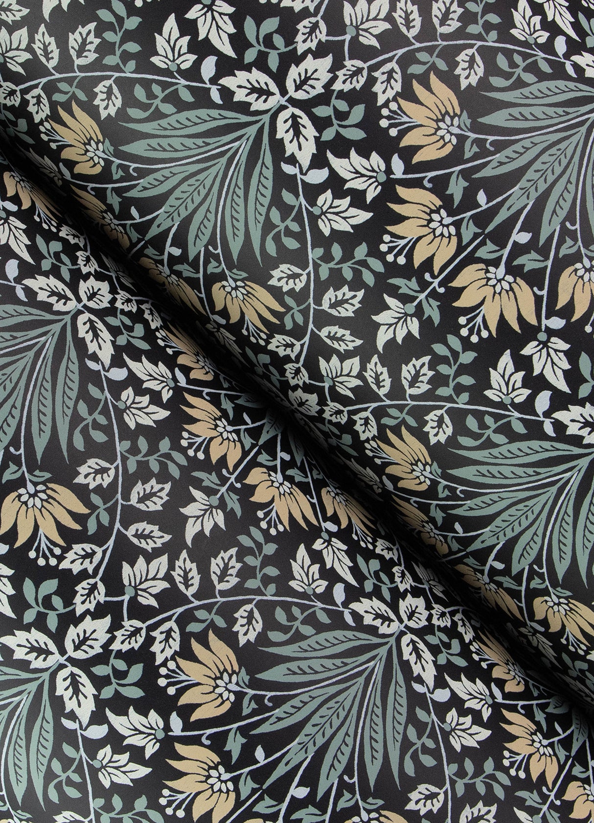 Woodbury Black by Chris Loves Julia Floral Damask Wallpaper – A-Street Prints 4173-27630