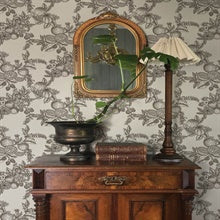 Gerty Black by Chris Loves Julia Fruit Toile Wallpaper – A-Street Prints 4173-27637